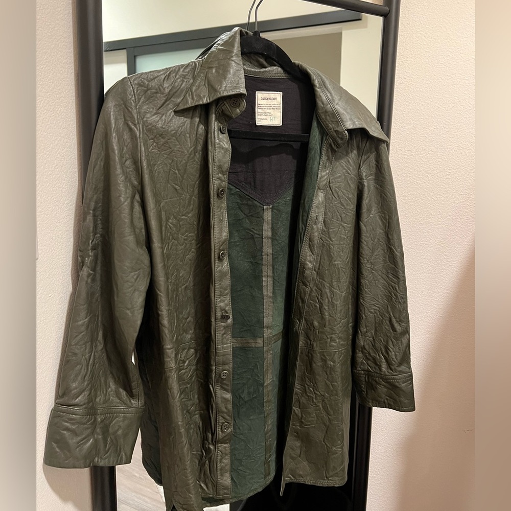 Zadig and voltaire leather jacket